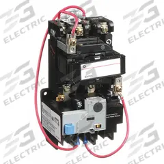 GE NEMA Magnetic Motor Starter: Non-Reversing, 3 Poles, NEMA Size 1, 27 A, 240V AC Coil (MPN CR306C00300XAAAAG). Key specifications — Brand: GE; Auxiliary Contact Form: 1NO; Coil Voltage: 240V AC; Phase: Three; Auxiliary Contacts Included: 1NO; Signaling Features: Pilot Light; Thermal Units Required: None (Not Applicable to Electronic Overloads).