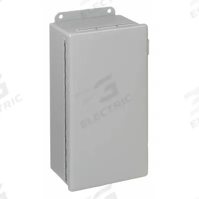 HOFFMAN Enclosure: Steel, 14 in x 8 in x 6 in, NEMA 12/13, Solid Cover - Steel Dust-Tight Enclosures