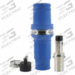 Single Pole Inline: Male, Blue, 1000V AC, 898 A, Crimp Tube Termination, 49 Series (MPN 49M53-B). Key specifications — Gender: Male; Series: 49; Brand: LEVITON.