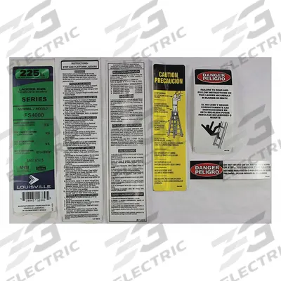 LOUISVILLE Label Kit: For 1CMP8/1CMP9/33J664/33J682 - Material Handling Parts