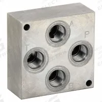 PARKER Subplate Bottom Port: 5,000 psi Max Pressure, D03 NFPA Size, Ductile Iron, 3.5 in Overall Ht (MPN SPD24SS35). Key specifications — Body Material: Ductile Iron; Brand: PARKER; NFPA Size: D03.