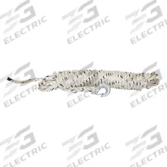 MAASDAM Rope with Hook, 1/2" x 50 ft.: For 52ND07/52ND08/52ND09/52ND10, For A-0/A-100/A-20/A-50 (MPN 3973-50). Key specifications — For Use With Grainger Item Number: 52ND07; For Use With Mfr. Model Number: A-20; Fits Brand: Maasdam; Product Type: Rope with Hook, 1/2" x 50 ft.; Brand: MAASDAM.