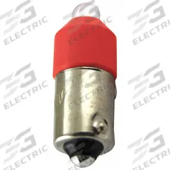EATON Compact LED Bulb: LED, Miniature Bayonet (BA9s), (T) Tubular, T3-1/4, 48V AC/DC, 0.6 W Watt (MPN E22LED048RN). Key specifications — Light Color: Red; Voltage: 48V AC/DC; Brand: EATON; Bulb Shape: T3-1/4.