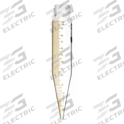 LK INDUSTRIES Centrifuge Tube: 100 mL, Centrifuge Tube, 14 mm Body Dia, 203.2 mm Overall Ht - Glass Centrifuge Tubes