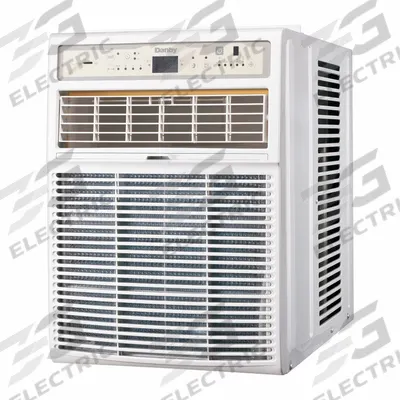 DANBY Window Air Conditioner: 350 sq ft, 8,000 BtuH, 115V AC, 5-15P, Cooling Only - Residential-Grade Window ACs for Cooling Only