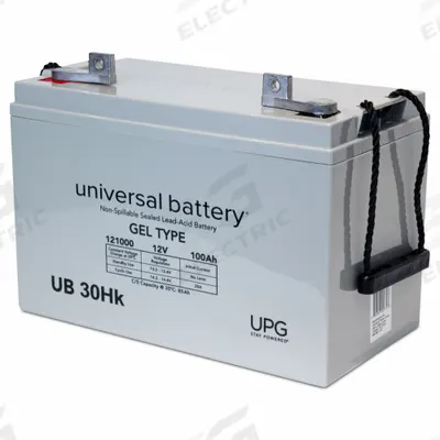 APPROVED VENDOR Sealed Lead Acid Battery: 12V DC, 100 Ah Capacity, 8.23 in Ht, 6.81 in Wd - Gel Sealed Lead Acid Batteries