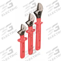 WIHA Adjustable Wrench Set: Alloy Steel, Natural, Insulated Grip, 8 in to 12 in (MPN 76290). Key specifications — attr309359: Natural; attr309363: 8 in to 12 in; attr324924: WIHA; attr309358: Alloy Steel.