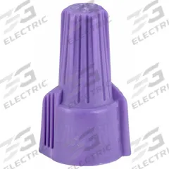IDEAL Twist-On Wire Connectors: Purple, Wire Sizes 16 AWG – 10 AWG, 600 V, 25, PK (MPN 30-165). Key specifications — Brand: IDEAL; Maximum Wire Combination: (3) 10 AWG; Manufacturer Part Number: 30-165; Minimum Wire Combination: (2) 18 AWG.