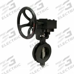 MILWAUKEE VALVE Butterfly Valve: For Water Media, 8 in Pipe Size, Wafer, 285 psi Max. Pressure (CWP) (MPN HP1WCS4213 8"). Key specifications — Brand: MILWAUKEE VALVE; Liner Material: RPFTE; Handle Type: Gear Operated Handwheel.
