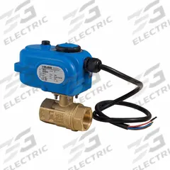 BONOMI Electrically Actuated Two-Way Ball Valve: 3/8 in, Brass, 24V AC/DC, FNPT x FNPT, Straight (MPN 8E864LF-002-3/8). Key specifications — Included Mounting: ISO 5211 Actuator Mounting Pad; Brand: BONOMI; Stem Material: Brass; Actuator Features: Manual Override.