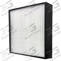 GRAINGER Minipleat Air Filter: 24 in x 24 in x 6 in, Synthetic, Plastic, No Header, MERV 14 (MPN 33NR90). Key specifications — Brand: GRAINGER; Frame or Header Material: Plastic; Media Material: Synthetic.