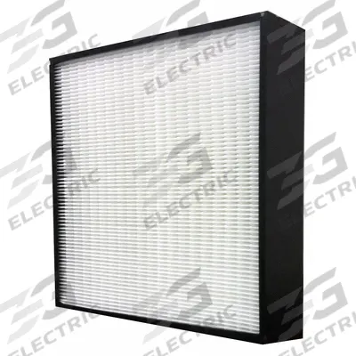 GRAINGER Minipleat Air Filter: 24 in x 24 in x 6 in, Synthetic, Plastic, No Header - MERV 14 Minipleat Air Filters