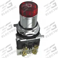 EATON Selector Switch: 30 mm Panel Mounting Size, 3 Positions, Short Lever, 2NO/2NC, Metallic (MPN 10250ED1117-3KR). Key specifications — AC Contact Rating: 10 A @ 660 V; Action: Maintained/Maintained/Maintained; Cam: 3; DC Contact Rating: 5 A @ 250 V; Hazardous Location Specification: Not Rated; Operator Head Material: Polymer; Operator Head Type: Short-Handled Knob; Operator Illumination: Illuminated.