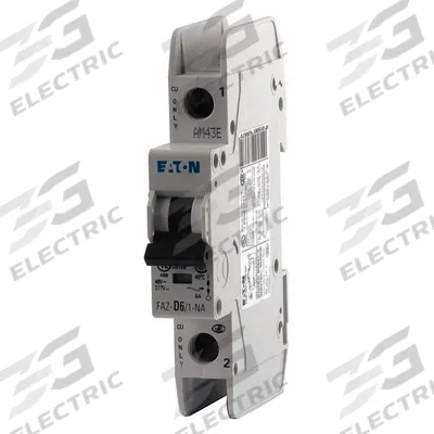 EATON Miniature Circuit Breaker: 5 A Amps, 48V DC, 10kA at 277/480V AC, Screw Clamp - D-Curve, 1-Pole UL489 DIN Rail-Mount Miniature Circuit Breakers
