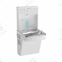 ELKAY Drinking Fountain with Bottle Filler: On-Wall, 8 gph @ 50°F, Stainless Steel, White (MPN LZS8WSAP). Key specifications — Brand: ELKAY; Housing Material: Stainless Steel; Filter Access: Bottom Panel Access; Housing Finish: Arctic White; Chilling Capacity: 8 gph @ 50°F; Housing Color: White.