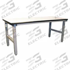 PRO-LINE Workbench: Adj Ht, Laminate, 72 in x 36 in, 850 lb Overall Load Capacity, Gray (MPN IWB7236P). Key specifications — Brand: PRO-LINE.