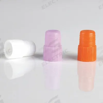 GLOBE SCIENTIFIC Cap: 12 mm Dia, Purple, Polyethylene, Unlined - Plug Caps