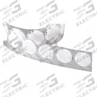 VELCRO BRAND Hook-and-Loop Fastener: Disc, 3/4 in Overall Dia, Loop, White, Adhesive, Acrylic, Nylon (MPN 192296). Key specifications — Brand: VELCRO BRAND; Material: Nylon.