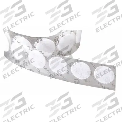 VELCRO BRAND Hook-and-Loop Fastener: Disc, 3/4 in Overall Dia, Loop, White, Adhesive - Pre-Cut Discs