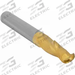 APPROVED VENDOR Ball End Mill: Carbide, TiN Coated, 2 Flute, 3.5 mm Mill Dia, 12 mm LOC, 51 mm OAL (MPN 221-001435A)