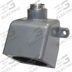 HUBBELL Back Box: 60 A, 1.25 in, Dead End Hub, 15° (MPN VRE46). Key specifications — Brand: HUBBELL; Material: Aluminum.