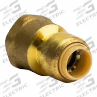 APPROVED VENDOR Adapter: 3/8 in OD x 1/2 in Pipe Size, Push-to-Connect x FNPT, Brass (MPN LF840FR). Key specifications — Brand: APPROVED VENDOR.