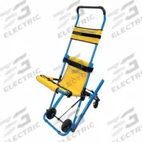 EVAC-CHAIR Stair Chair: 400 lb Load Capacity, Aluminum, Blue/Yellow (MPN MK4-300H). Key specifications — Brand: EVAC-CHAIR; Product Type: Evacuation Chair; Handle Type: Ergonomic Adjustable; Material: Aluminum; Restraint Locations: Thigh.