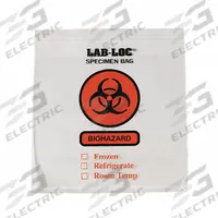 Specimen Transfer Bag: LDPE, Biohazard, 2 mil Thick, Clear, 10 in Overall Ht, Non-Sterile, 1,000 PK (MPN 3CUE8). Key specifications — Brand: APPROVED VENDOR; Closure Type: Zipper; Product Type: Dual Pouch Specimen Bag; Manufacturer Part Number: 3CUE8; Color: Clear; Display Sell UOM: PK; Legend: Biohazard.