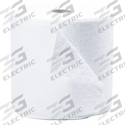 BRADY SPC ABSORBENTS Sorbent Roll: 1,800 in Lg, Polypropylene, White, 150 ft Roll Lg - Sorbent Rolls