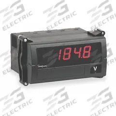 SIMPSON ELECTRIC Digital Panel Meter: 1,999 Display Span - Max, 120 V AC, 0 V DC – 20 V DC, 120 V AC (MPN F35-1-13-0). Key specifications — attr1042966: F35-1-13-0; attr1042969: +/-1.0% of Reading +/- 5 Count; attr1042981: Red; attr1042982: LED; attr1042990: Instructions; attr1042993: 4X; attr1043003: Digital Panel Meter; attr1043006: F35.
