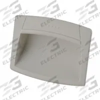 ELESA Recessed Pull Handle: Snap-In, Plastic, White, Tray, 4.7 in Overall Lg, Rectangular (MPN EPR.120-PF-Clean). Key specifications — Mounting Type: Snap-In; Brand: ELESA; Color: White; Finish: Matte; Material Family: Plastic.