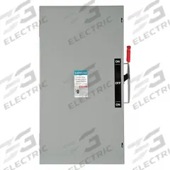 SIEMENS Safety Switch: Non-Fusible, 200 A, Single Phase, 240V AC, Galvanized Steel, Indoor (MPN DTNF224). Key specifications — attr867131: SIEMENS.