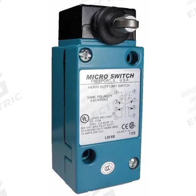 Honeywell Non Plug-In Limit Switch: Roller Plunger, Metallic, Momentary - Side-Mount Roller-Plunger Limit Switches