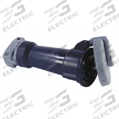 HUBBELL Pin and Sleeve Connector: Black, 347/600V AC, Three Phase, 30 A, 4 Pole, 5 Wire (MPN HBL530C5W). Key specifications — Brand: HUBBELL.