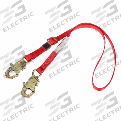 3M PROTECTA Positioning Lanyard: Steel Snap Hook, Steel Snap Hook, 6 ft Lg - Positioning & Restraint Lanyards