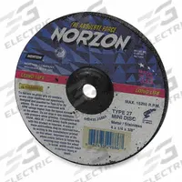 NORTON Cut-Off & Grinding Wheel: Type 27, 4" x 1/8" x 5/8", Ceramic, 24 Grit, NorZon Plus SGZ (MPN 66252842005). Key specifications — Series: NorZon Plus SGZ; Brand: NORTON.
