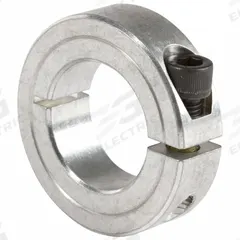 CLIMAX METAL PRODUCTS Shaft Collar: 1-Piece, Inch, Round, Clamp-On, 1 1/8 in Bore Dia, Aluminum (MPN 1C-112-A). Key specifications — attr85402: CLIMAX METAL PRODUCTS; attr666006: Inch.