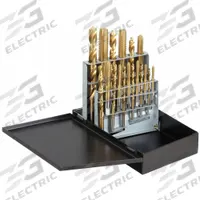 APPROVED VENDOR Drill Bit and Tap Set: 18 Pc, 5/16" to 27/64" Drills (MPN 5PXJ3). Key specifications — attr1300596: Straight Flute.