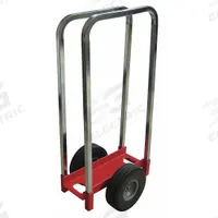 APPROVED VENDOR Panel Dolly: 350 lb, Red, 38 in H x 15 in W, Polyurethane Casters (MPN 48J125). Key specifications — Color: Red; Caster Wheel Type: Flat-Free; Brand: APPROVED VENDOR; Caster Wheel/Tread Material: Polyurethane.