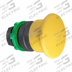 SCHNEIDER Mushroom Head Push Button: 22 mm Mounting Size, Non-Metallic, Momentary (MPN ZB5AC5). Key specifications — Brand: SCHNEIDER; Action: Momentary; Series: XB5; Push Button Material Type: Non-Metallic.