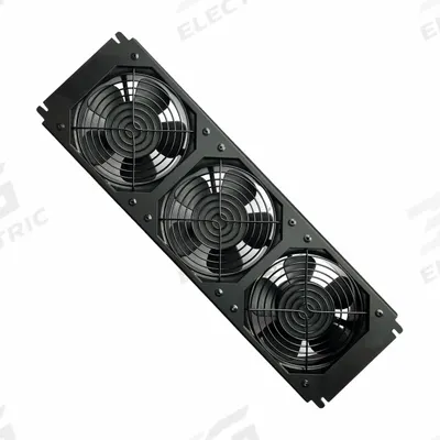 Dayton Air Distribution Fan: Air Distribution Fan, 115V AC, 5 1/8 in Ht, 16 1/2 in Wd - Equipment Rack Cooling Fan Tray