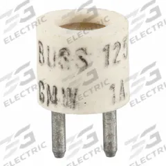 BUSSMANN Telecom Protection Fuse: GMW Series, Fast-Acting, Pin, 1 A, 125 V AC, 9/32 in x 9/32 in (MPN GMW-1). Key specifications — attr1282929: GMW; attr211197: BUSSMANN.