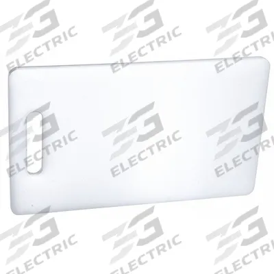 CRESTWARE Cutting Board: 9 in Overall Lg, 6 in Overall Wd, White, Polyethylene - Cutting Boards