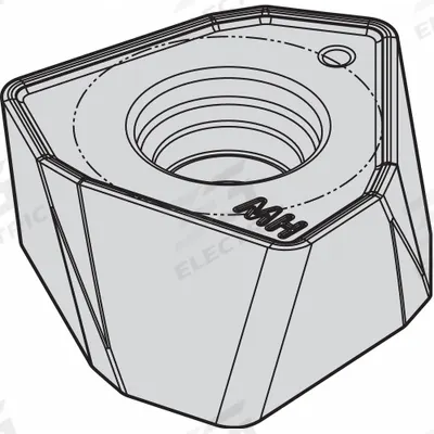WIDIA Trigon Milling Insert: WOEJ120712SRMH (MPN 5338862) - Trigon (W) Indexable Milling Inserts