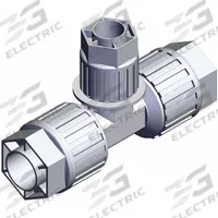 SMC High Purity Fitting: 1 in OD x 3/4 in OD x 1 in OD Size, Compression x Compression x Compression (MPN LQ3T6A-R1). Key specifications — Series: LQ3; Brand: SMC; Standards: RoHS6, RoHS10.