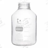 DURAN Narrow Mouth Round Glass Bottles - Safety Coated: 3.5 L, 80 mm, Colorless, 1 Bottles (MPN 218656982). Key specifications — Brand: DURAN; Graduated: Yes; Pre-Cleaned: None; Body Color: Colorless; Screw Closure Size: 80 mm.