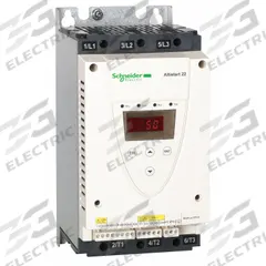 SCHNEIDER Soft Start: 208-600V AC, 32 A Output Current, With Bypass, IP20/NEMA 1, 60/50 Hz, 110V AC (MPN ATS22D32S6U). Key specifications — attr1380771: 110V AC; attr1380759: ATS22D32S6U.