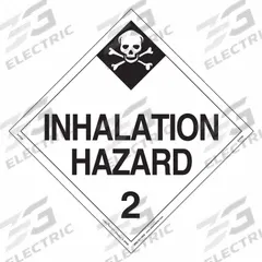 LABELMASTER Inhalation Hazard Placard: Inhalation Hazard 2, 10 3/4 in x 10 3/4 in, Vinyl, 25 PK (MPN Z-PV28). Key specifications — Brand: LABELMASTER; Message: Inhalation Hazard 2.