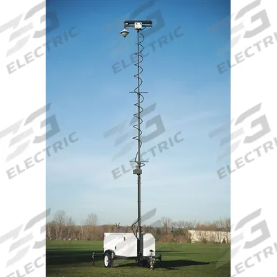 COMMANDER 3400 Surveillance Trailer: Surveillance Trailer, 7 ft Collapsed Ht - Portable Mounted Video Surveillance Systems