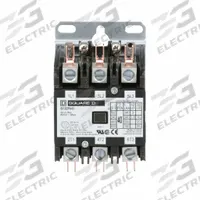 SQUARE D Definite Purpose Magnetic Contactor: 3 Poles, 277V AC, 40 A, Non-Reversing (MPN 8910DPA43V04). Key specifications — Brand: SQUARE D; Coil Voltage: 277V AC; Contactor Style: HVACR Definite Purpose Contactor; Terminal Connection Type: Quick-Disconnect Terminals; Maximum Voltage Rating: 600V AC; Series: 8910 Series Type DPA; Phase: Three; Main Pole Contact Form: 3NO.
